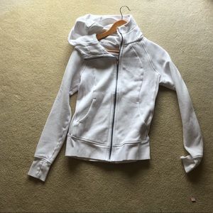 white lululemon scuba hoodie